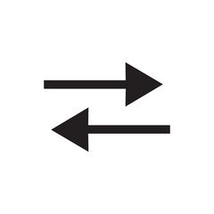Two opposing arrows, one pointing right and one pointing left
