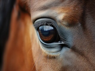 Horse Eye Close-Up Detail
