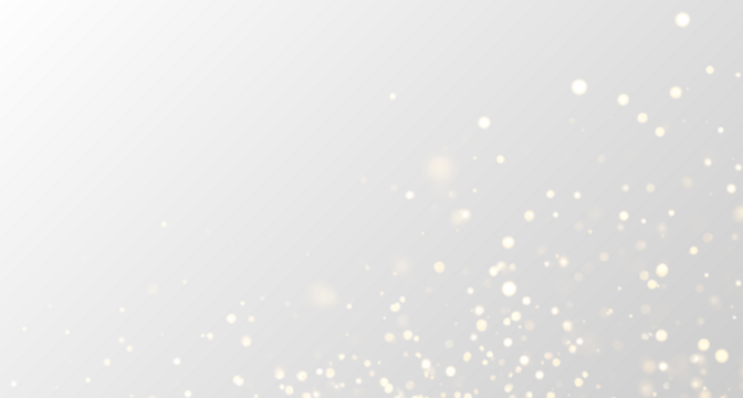 Sparkling gold dust floats across glowing bokeh circles. Tiny glitter particles shimmer gently. Perfect overlay for festive and luxury graphics. PNG
