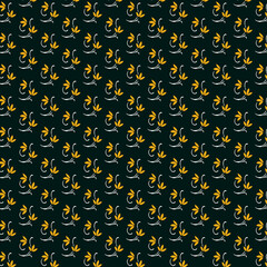 seamless pattern with yellow flowers