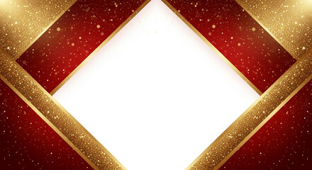 Minimalist Christmas Background With Gold Sparkles and Soft Snow – Elegant Holiday Template