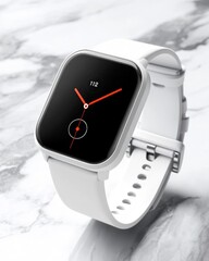 Modern White Smartwatch Close-up