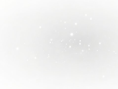 Soft White Particles in a Dreamy Minimalist Glow