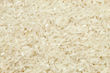 texture and background of raw white rice grains