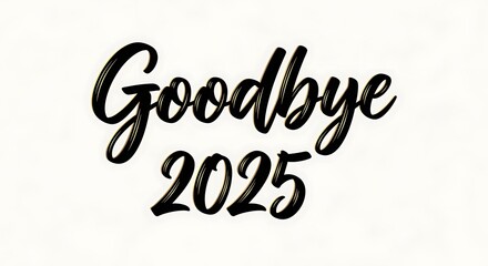 Goodbye 2025 vector design end of year illustration farewell image closing chapter celebration graphic