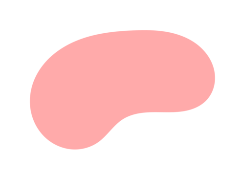 Pink abstract blob shape