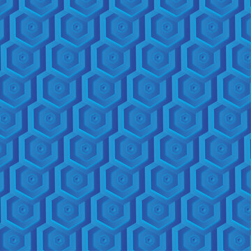 seamless pattern with blue triangles