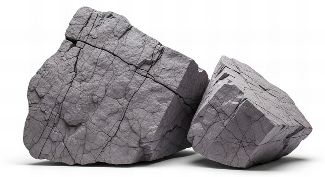 Dramatic jagged rock formations ready for digital compositing or stunning design backgrounds