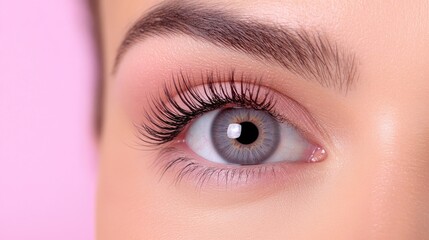 Obraz premium A close-up view reveals a woman taking her eyeglasses off her hand, focusing on the beauty of her eye and the process of switching to contact lenses for vision correction