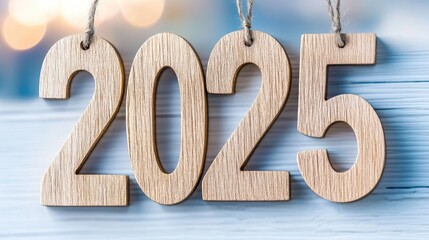 The year 2025 is depicted alongside a Christian cross symbol, framed by a beautiful sunset sky. This composition highlights the festive spirit of New Year and Christmas celebrations