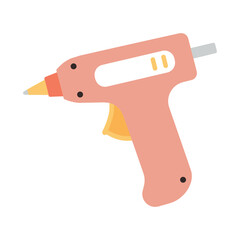 Line art of glue gun on white background — ideal for DIY, craft and handicraft content.
