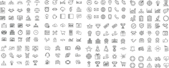Business and Technology Icons Collection communication