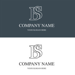 bs logo initial letter luxury royal logo. template symbol. abstract monogram vector letter mark brand fashion. icon  business monogram boutique font Clothing minimalist.