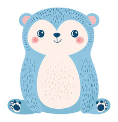 Naklejka premium PNG Illustration of Sloth cartoon children's animal.