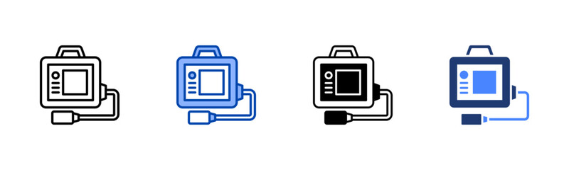 Testing Tools icon set multiple style collection