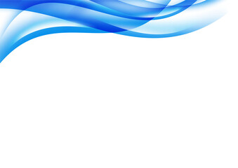 ABSTRACT BLUE WAVE CURVE FRAME TEMPLATE BACKGROUND DESIGN