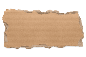 Torn cardboard background on Transparent Background png