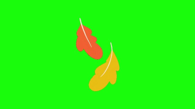 vector illustration of a fall leaves