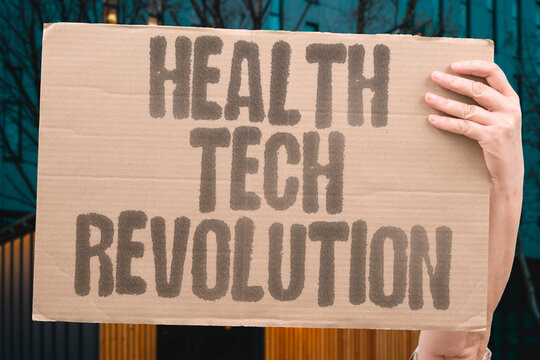 "Health Tech Revolution" Digital tools transform patient care and diagnostics. HEALTH. TECH. REVOLUTION. PATIENT. DIAGNOSTIC.