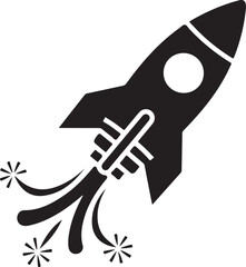 Launching Rocket Icon: Startup, Growth, and Business Success

Black Silhouette of Rocket Launch: Speed and Innovation

Boost Your Business: Simple Vector Graphic of Space Rocket