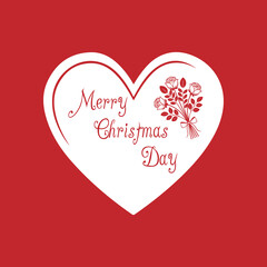 Festive Heart with Christmas Wishes