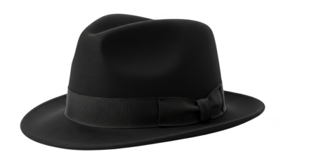 Sleek dark hat timeless style