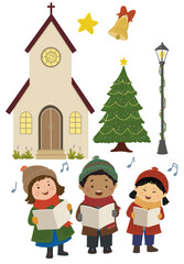 Children Choir, Christmas carol, Church, Christmas clipart