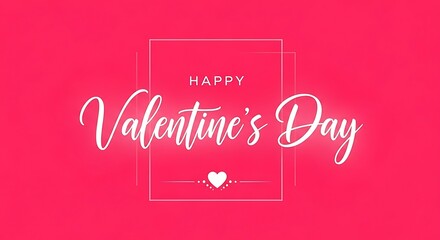 Happy Valentine's Day Text with Heart Icon greeting love