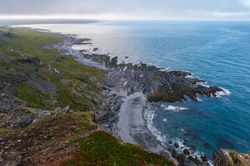 Russia, Murmansk region, Rybachy Peninsula, Cape Skorobeyevsky. Barents Sea. August 2025