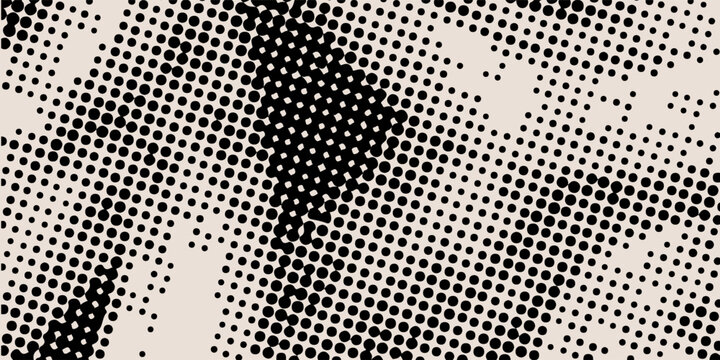 Abstract Halftone Pop Art Texture Background. Futuristic Technology Concept