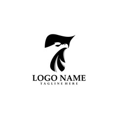 seven eagle logo design vector