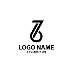 seven six logo design vector