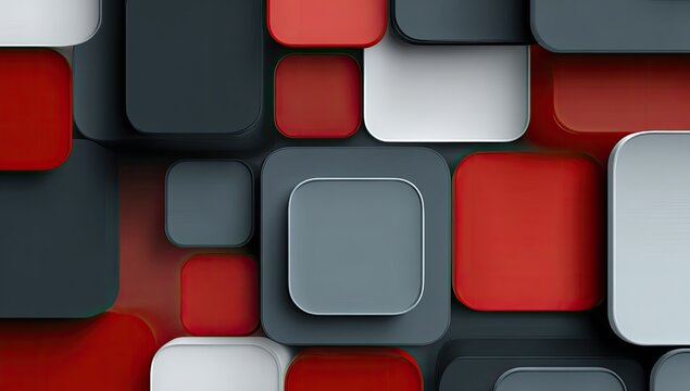 Abstract geometric pattern of layered squares