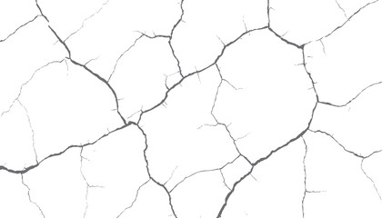 Gray cracked texture pattern on a white background abstract background graphic vector