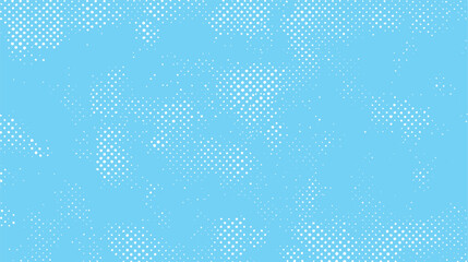 Light blue background with scattered white polka dots and halftone patterns vector