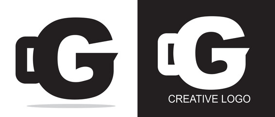 Abstract Letter G Logo Design Template, Initial G Vector Icon for Technology, Digital, or Gaming Company
