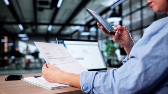 Character Recognition: OCR Document Photo Take With Smartphone