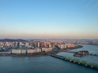 Fototapeta premium seoul skyline