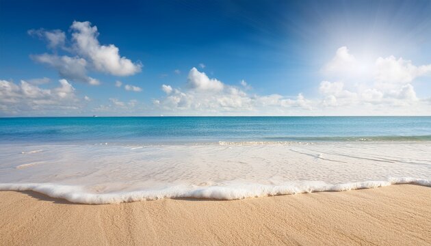 sunny seaside bliss abstract summer background with sand and sky