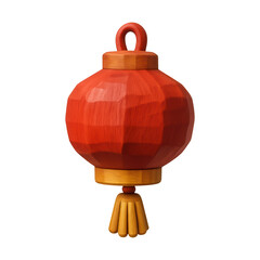 Obraz premium PNG Traditional red lantern illustration.