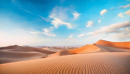 Majestic Desert View Watercolor Natural Tones Sand And Sky Minimalistic Peaceful Landscape