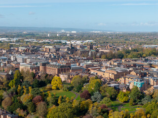 Obraz premium Grosvenor Park towards Chester city centre, Cheshire, England