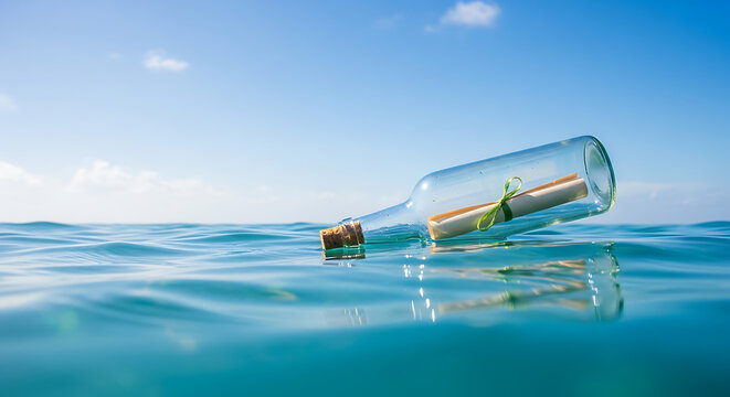 bottle on the beach