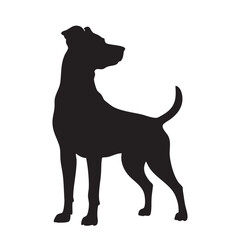 Black Dog Silhouette Bundle Vector Set