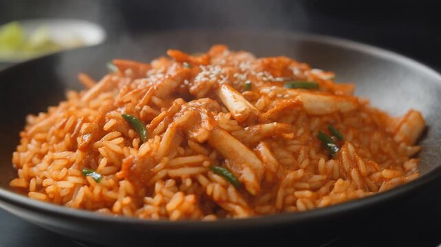 Delicious and appetizing orzo pasta in a bowl ready to eat