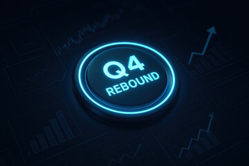 Dynamic concept rebound growth and recovery in finance emphasizing progress momentum and strategic advancement