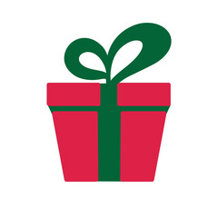 green gift box christmas png red icon