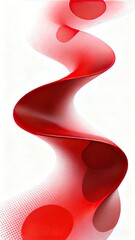 Abstract Red White Geometric Fluid Texture for Tech Background, Digital Interface, Corporate Branding and Modern Art Design, Featuring Dynamic Pattern and Tactile Visual Elements.
