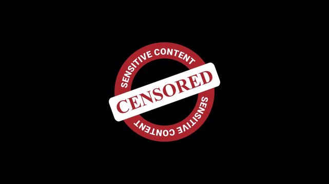 sensitive content stamp censored information