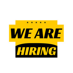 We are hiring png, job vacancy label, recruitment announcement tag, modern clean design